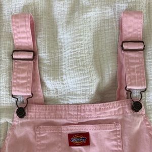 DICKIES PINK OVERALL SHORT DRESS